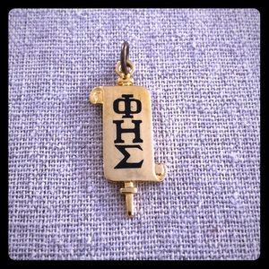 Greek letter fraternity charm